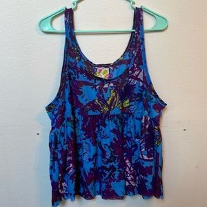 Free people cropped swing tank top